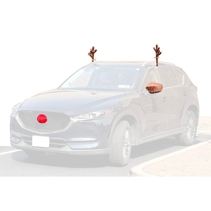 Red Co. Reindeer Antlers Christmas Kit Products (Full Kit with Ear Mirror Covers)