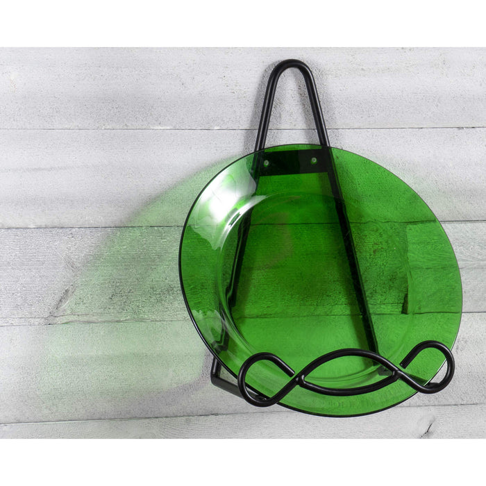 Red Co. Easel Display Rack Stand for Decorative Home Wall, Unique Loop Design, 8" W × 5" D × 11" H, Black