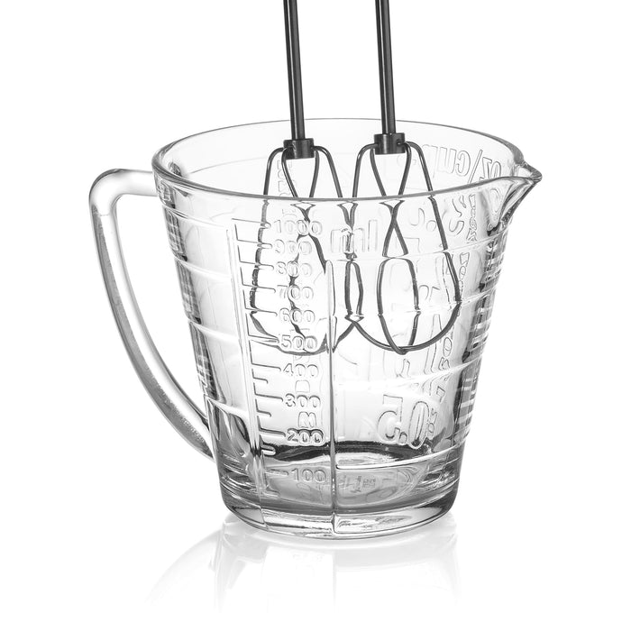 Premium Quality Glass Measuring Cup With Large Handle - 32 Ounce(1000ml.)