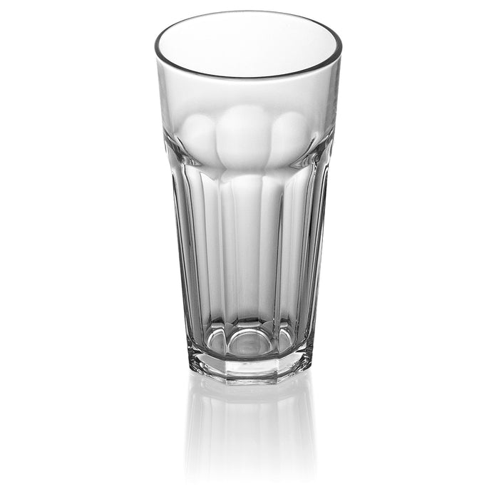 Red Co. Set of 6 Clear Glass 16 Fl Oz Drinking Highball Tumblers for Water, Juice, Beer, Cocktails