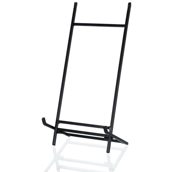 Red Co. 12” Tall Decorative Modern Metal Plate Stand and Art Holder Easel in Black Finish