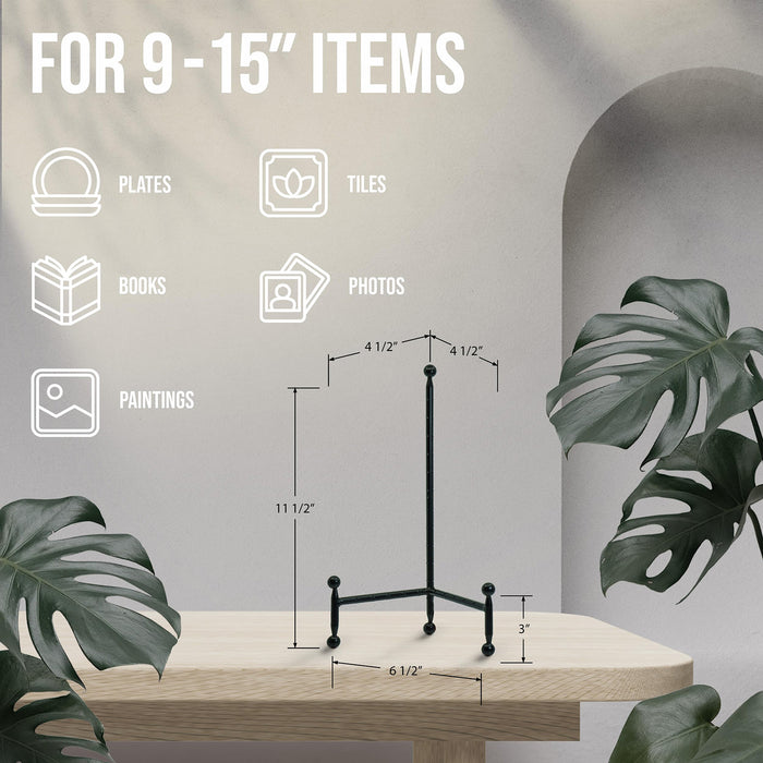 Red Co. Decorative Tripod Plate Stand and Art Holder Easel