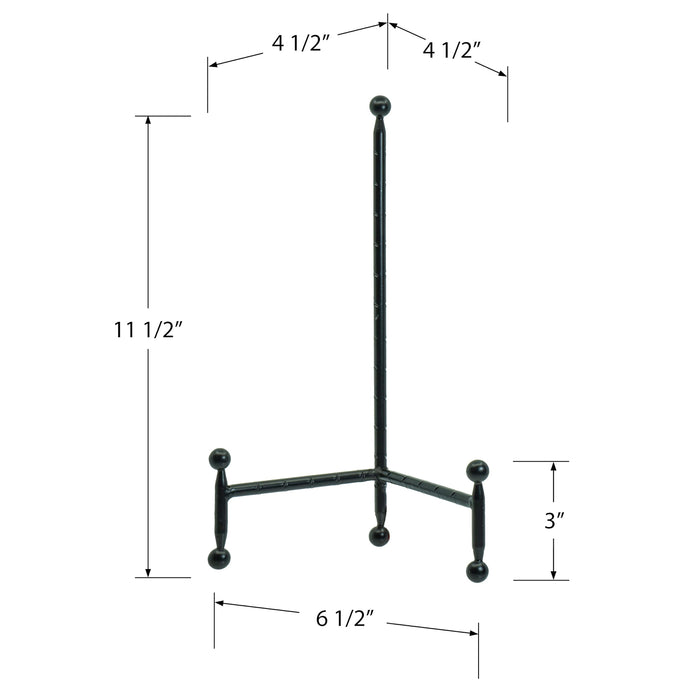 Red Co. Decorative Tripod Plate Stand and Art Holder Easel
