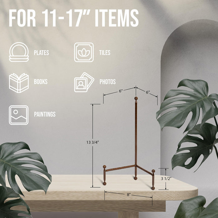 Red Co. Decorative Tripod Plate Stand and Art Holder Easel