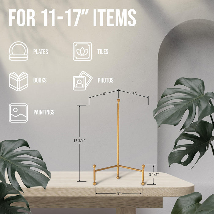 Red Co. Decorative Tripod Plate Stand and Art Holder Easel