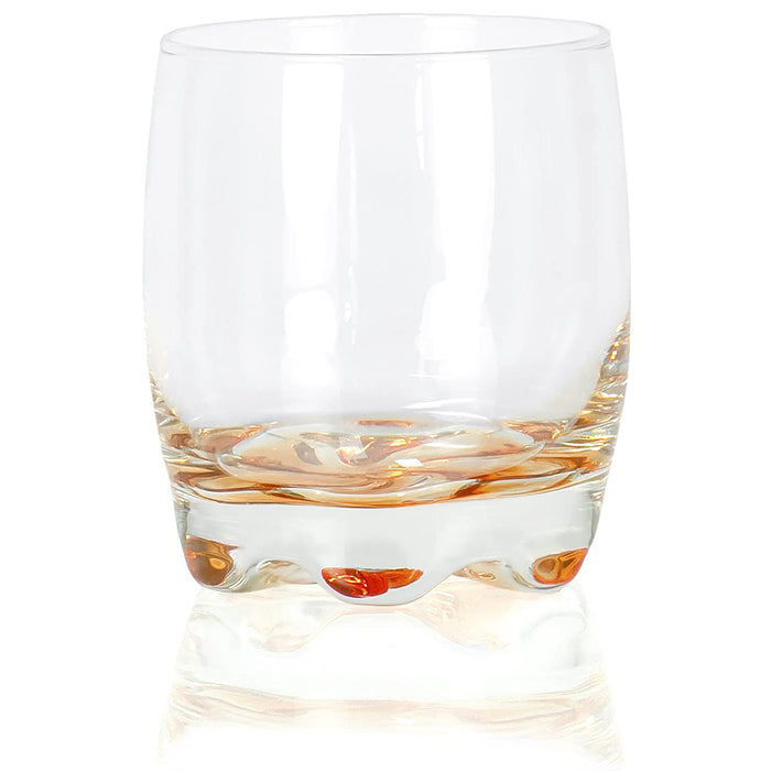 Red Co. Vibrant Splash Water/Beverage Glasses, 9.75 Ounce