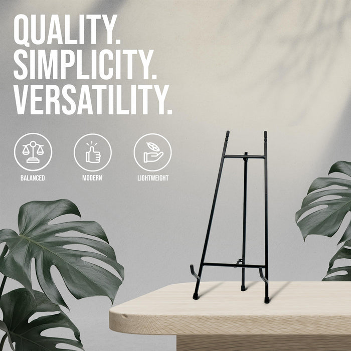 Red Co. Modern Metal Tripod Plate Stand and Art Holder Easel