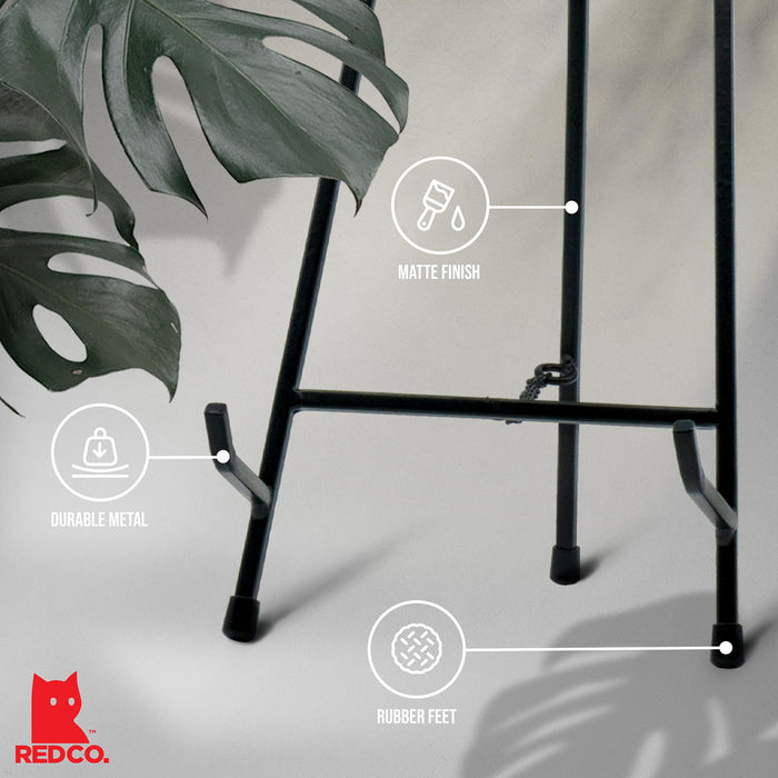 Red Co. Modern Metal Tripod Plate Stand and Art Holder Easel