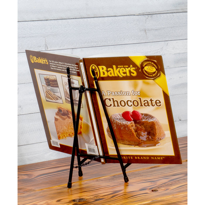 Red Co. Modern Metal Tripod Plate Stand and Art Holder Easel