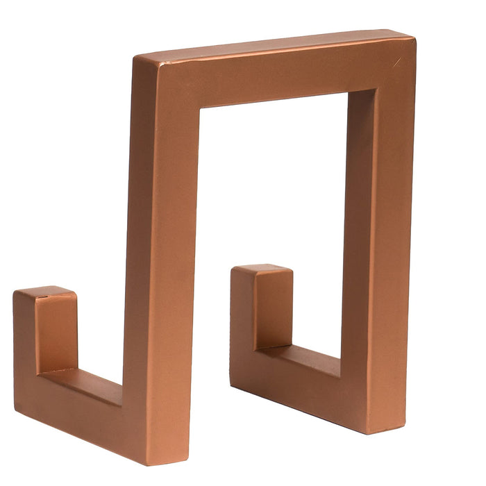 Red Co. 8” Tall Industrial-Style Metal Photo Frame Holder & Plate Display Stand Easel