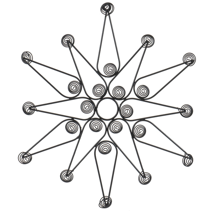 Red Co. 17” Decorative Metal Christmas Star Wall Display Card & Photo Holder Rack