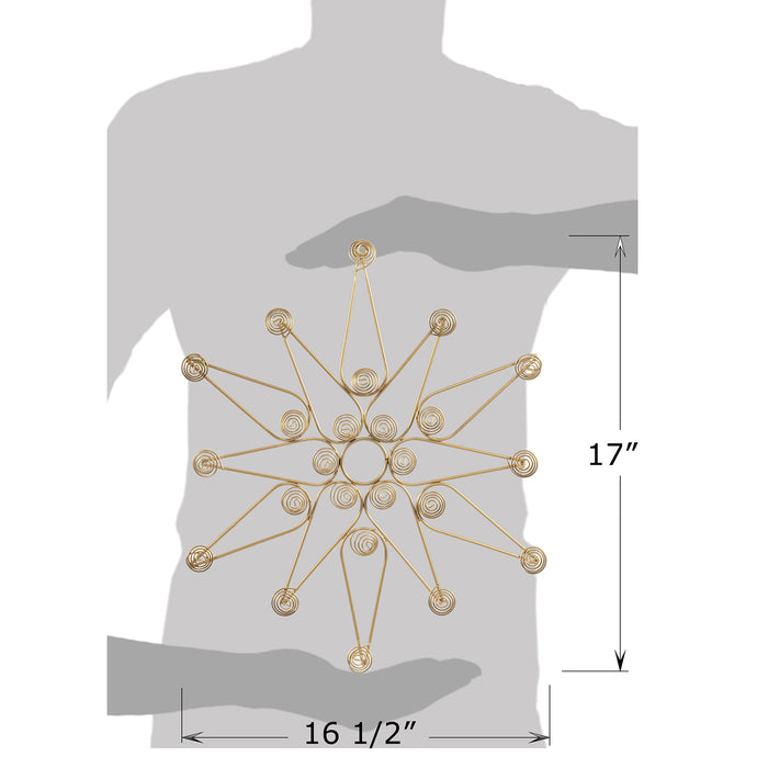 Red Co. 17” Decorative Metal Christmas Star Wall Display Card & Photo Holder Rack