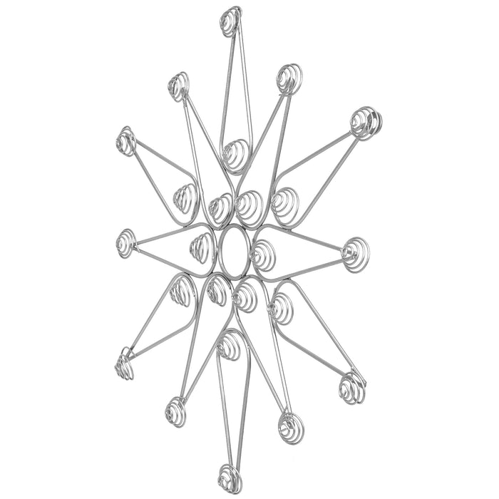 Red Co. 17” Decorative Metal Christmas Star Wall Display Card & Photo Holder Rack