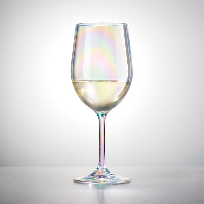 Red Co. Set of 6 Classic Clear Acrylic 12 Fl Oz Outdoor Wine Goblets