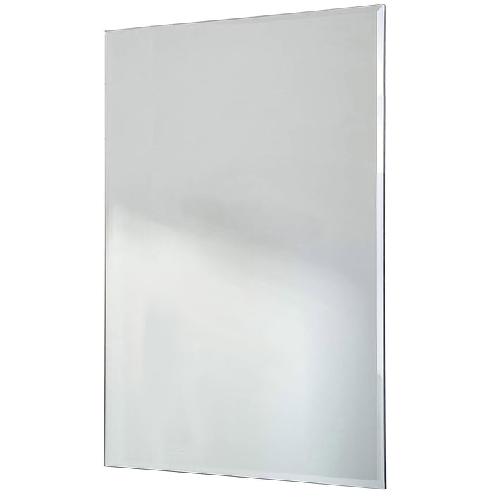 Red Co. Large Decorative Frameless Beveled Edge Wall Hanging Mirror, Rectangular