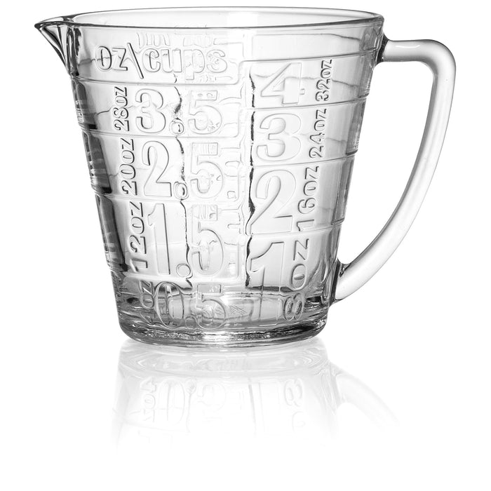 Premium Quality Glass Measuring Cup With Large Handle - 32 Ounce(1000ml.)