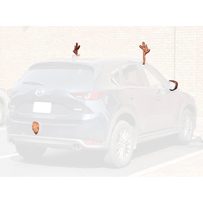 Red Co. Reindeer Antlers Christmas Kit Products (Full Kit with Ear Mirror Covers)
