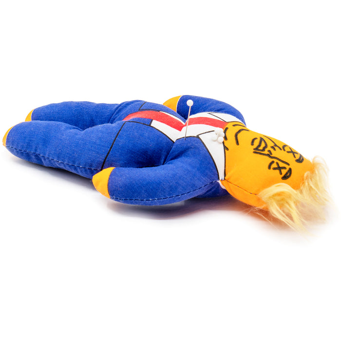 Red Co. Novelty Presidential Voodoo Doll Pin Holder Gag Gift with 6 Stainless Steel Pins, 8" x 5" - Donald Trump