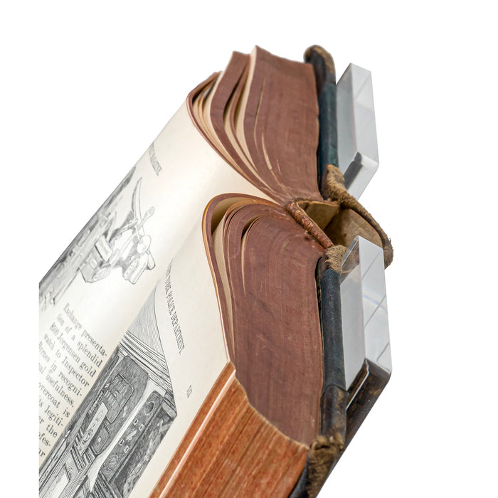 Red Co. 11.5” Clear Acrylic 3-Piece Cookbook Holder & Recipe Holder for Kitchen Counter