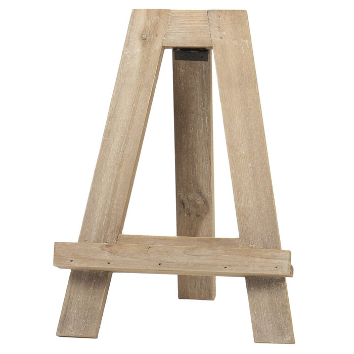 Red Co. 12.5" Tall Natural Wood Tabletop Tripod A-Frame Display Easel Stand and Art Holder, Distressed Brown