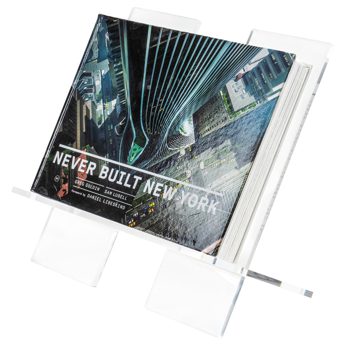 Red Co. 11.5” Clear Acrylic 3-Piece Cookbook Holder & Recipe Holder for Kitchen Counter