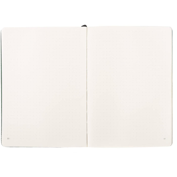 Red Co. "Impressions" Collection Ocean Wave Blue Hardcover Notebook Journal, 240 Pages, 5"x7"- Dotted/Points