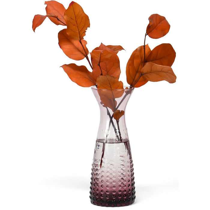 Red Co. 25 Oz Hobnail Glass Fleur-de-Lis Water Serving Carafe, Purple