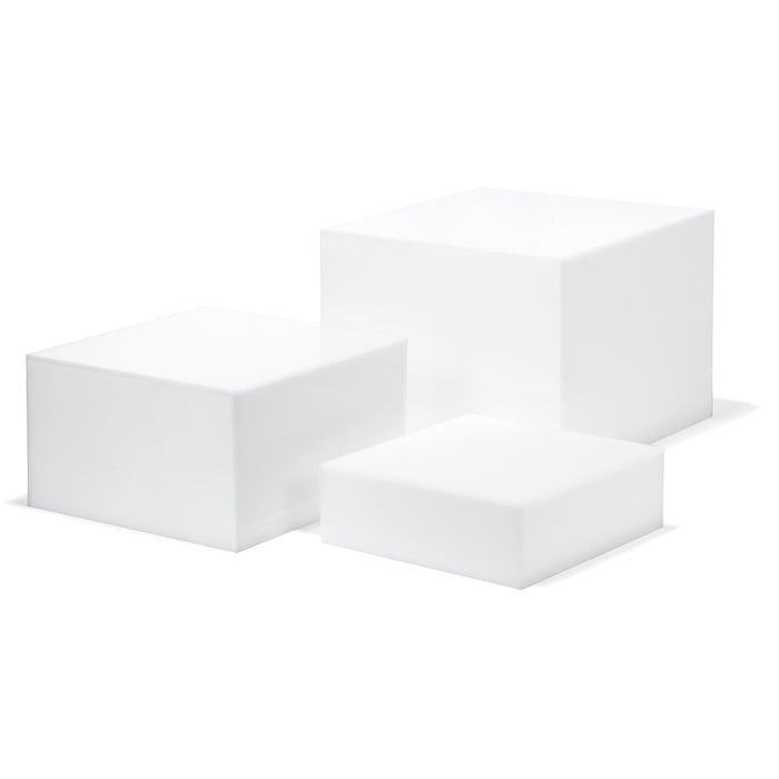 Set of 3 Acrylic Cube Display Nesting Risers with Hollow Bottoms