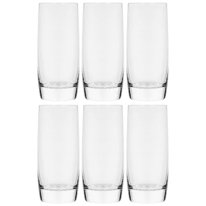 Large Clear Glass Highball Water Beverage Glasses, 19 oz - Set of 6